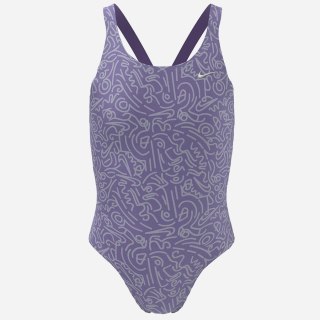 Kostium kąpielowy NIKE Hydrastrong Multi Print NESSD045 582 M (140-150cm) fioletowy Nike