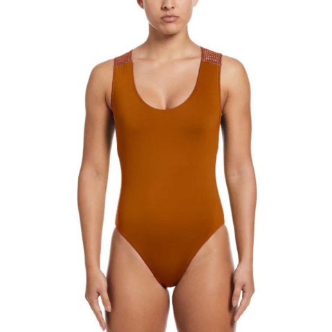 Kostium kąpielowy Nike Wild NESSD250 220 L brązowy Nike