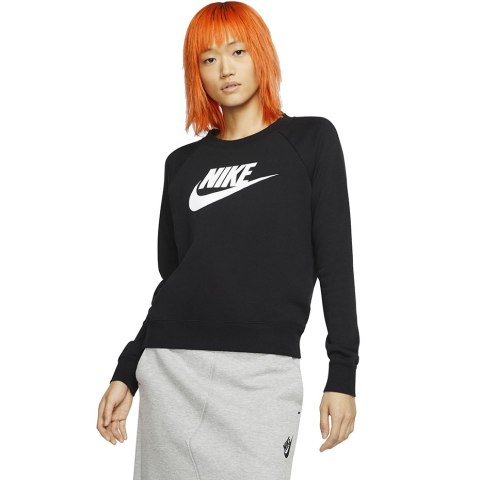 Bluza damska Nike Essentials Crew FLC HBR czarna BV4112 010 Nike Bluza damska Nike Essentials Crew FLC HBR czarna BV4112 010 Nike
