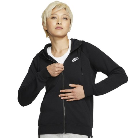 Bluza damska Nike Essentials Hoodie FZ FLC czarna BV4122 010 Nike Bluza damska Nike Essentials Hoodie FZ FLC czarna BV4122 010 Nike