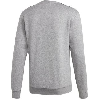 Bluza męska adidas Essentials 3 Stripes Crewneck Fleece szara EI4902 Adidas