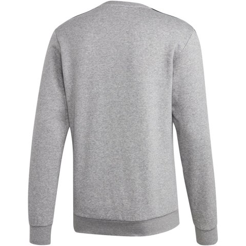 Bluza męska adidas Essentials 3 Stripes Crewneck Fleece szara EI4902 Adidas