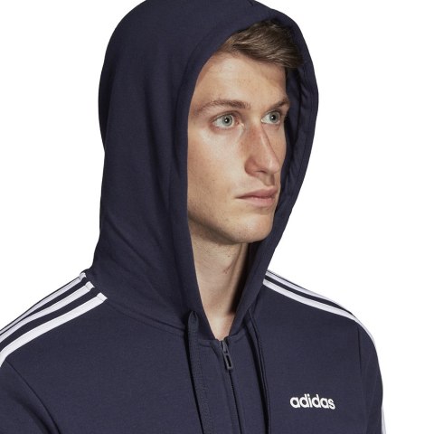 Bluza męska adidas Essentials 3 Stripes FZ FT granatowa DU0471 Adidas