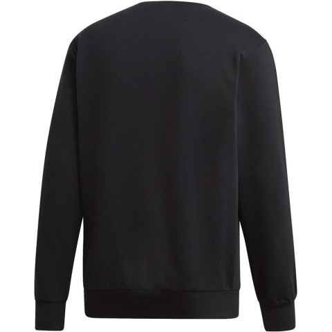 Bluza męska adidas Essentials 3S Crew FL czarna DQ3084 Adidas Bluza męska adidas Essentials 3S Crew FL czarna DQ3084 Adidas