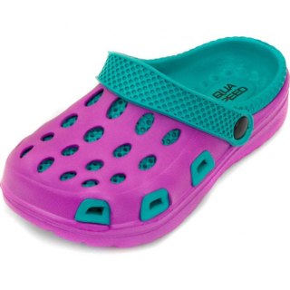 Klapki basenowe dla dzieci Aqua-speed Silvi kol 09 fioletowo niebieskie AQUA-SPEED