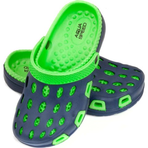 Klapki basenowe dla dzieci Aqua-speed Silvi kol 48 zielono granatowe AQUA-SPEED Klapki basenowe dla dzieci Aqua-speed Silvi kol 48 zielono granatowe AQUA-SPEED