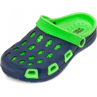 Klapki basenowe dla dzieci Aqua-speed Silvi kol 48 zielono granatowe AQUA-SPEED