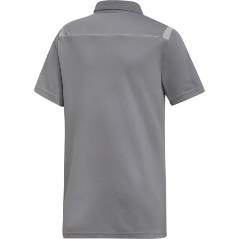 Koszulka dla dzieci adidas Tiro 19 Cotton Polo JUNIOR szara DW4737 Adidas teamwear Koszulka dla dzieci adidas Tiro 19 Cotton Polo JUNIOR szara DW4737 Adidas teamwear