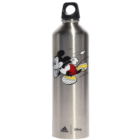 Bidon adidas X Disney Mickey Mouse 0,75l stalowy HT6404 0,75 srebrny Adidas Bidon adidas X Disney Mickey Mouse 0,75l stalowy HT6404 0,75 srebrny Adidas