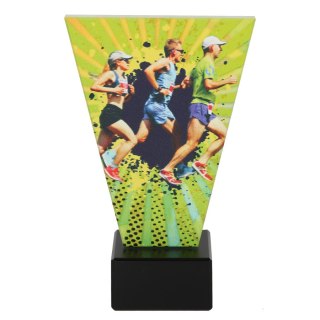 Trofeum szklane biegi 15 cm Tryumf