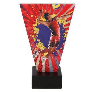 Trofeum szklane piłka siatkowa 17,5 cm Tryumf