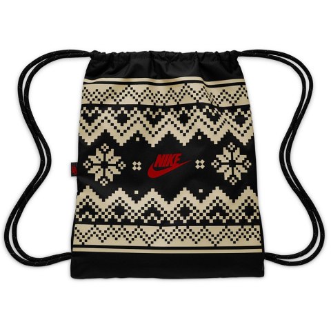 Worek Plecak Nike Drawstrng-Fair Isle FZ7287-010 czarny Nike Worek Plecak Nike Drawstrng-Fair Isle FZ7287-010 czarny Nike