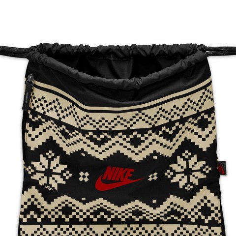 Worek Plecak Nike Drawstrng-Fair Isle FZ7287-010 czarny Nike Worek Plecak Nike Drawstrng-Fair Isle FZ7287-010 czarny Nike