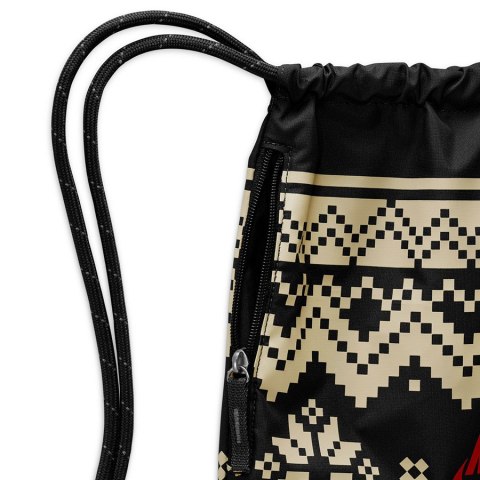 Worek Plecak Nike Drawstrng-Fair Isle FZ7287-010 czarny Nike Worek Plecak Nike Drawstrng-Fair Isle FZ7287-010 czarny Nike