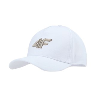 Czapka z daszkiem dla dzieci 4F U388 biała 4FJWSS25ACABU388 10S 4F