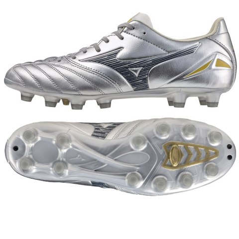 Buty Mizuno Morelia Neo IV PRO MG P1GA253404 srebrny 44 Mizuno