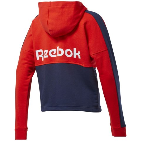 Bluza damska Reebok Te Linear Logo Ft czerwono-granatowa FT0901 Reebok Bluza damska Reebok Te Linear Logo Ft czerwono-granatowa FT0901 Reebok