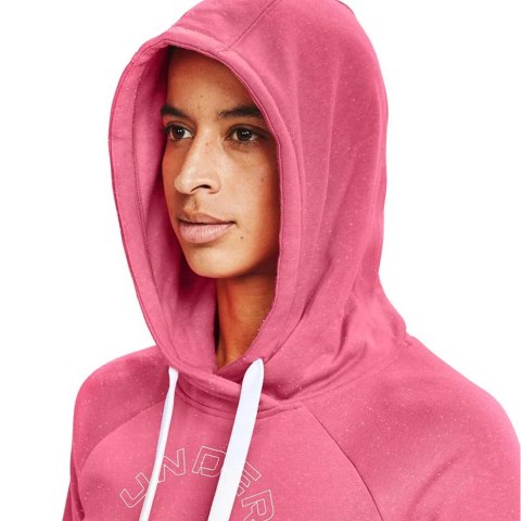 Bluza damska Under Armour Rival Fleece Metallic Hoodie różowa 1356323 668 Under Armour