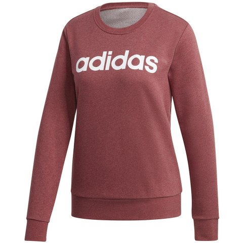 Bluza damska adidas Essentials Linear Crewneck bordowa GD2956 Adidas Bluza damska adidas Essentials Linear Crewneck bordowa GD2956 Adidas
