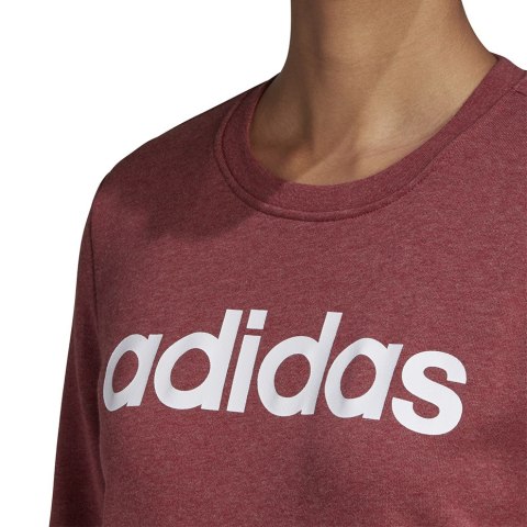 Bluza damska adidas Essentials Linear Crewneck bordowa GD2956 Adidas Bluza damska adidas Essentials Linear Crewneck bordowa GD2956 Adidas