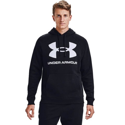 Bluza męska Under Armour Rival Fleece Big Logo HD czarna 1357093 001 Under Armour Bluza męska Under Armour Rival Fleece Big Logo HD czarna 1357093 001 Under Armour