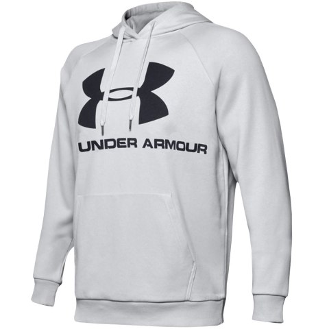 Bluza męska Under Armour Rival Fleece Logo Hoodie jasnoszara 1345628 014 Under Armour Bluza męska Under Armour Rival Fleece Logo Hoodie jasnoszara 1345628 014 Under Armour