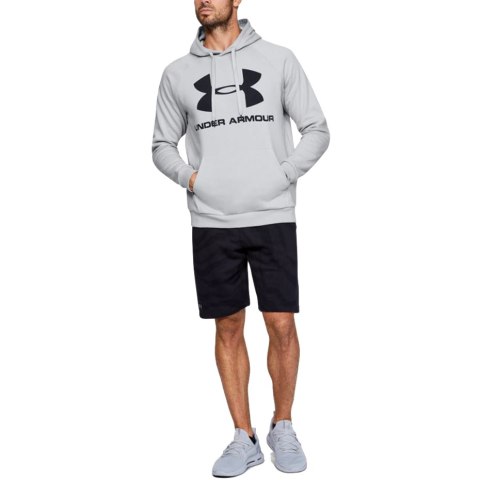 Bluza męska Under Armour Rival Fleece Logo Hoodie jasnoszara 1345628 014 Under Armour Bluza męska Under Armour Rival Fleece Logo Hoodie jasnoszara 1345628 014 Under Armour