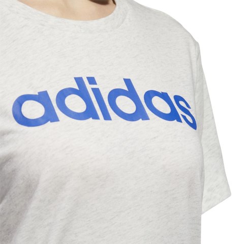 Koszulka damska adidas Essentials Linear Loose Tee szara GD2912 Adidas Koszulka damska adidas Essentials Linear Loose Tee szara GD2912 Adidas