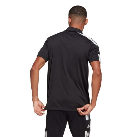 Koszulka męska adidas Squadra 21 Polo czarna GK9556 Adidas teamwear Koszulka męska adidas Squadra 21 Polo czarna GK9556 Adidas teamwear