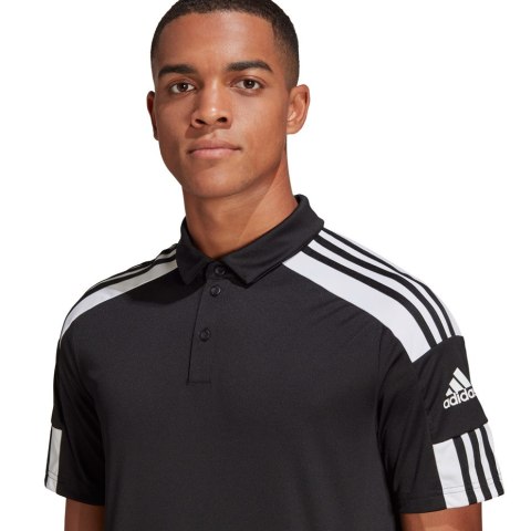 Koszulka męska adidas Squadra 21 Polo czarna GK9556 Adidas teamwear Koszulka męska adidas Squadra 21 Polo czarna GK9556 Adidas teamwear