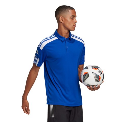 Koszulka męska adidas Squadra 21 Polo niebieska GP6427 Adidas teamwear Koszulka męska adidas Squadra 21 Polo niebieska GP6427 Adidas teamwear