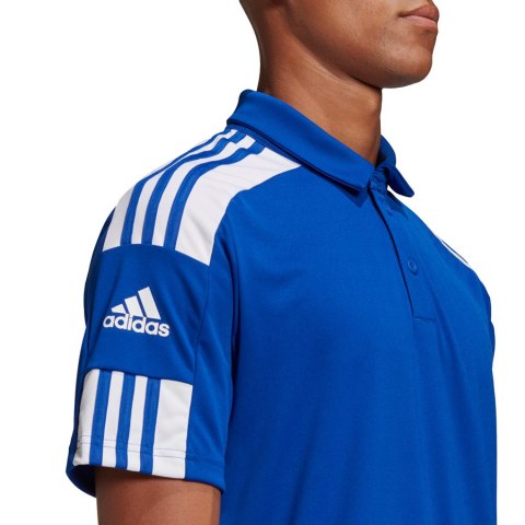 Koszulka męska adidas Squadra 21 Polo niebieska GP6427 Adidas teamwear Koszulka męska adidas Squadra 21 Polo niebieska GP6427 Adidas teamwear