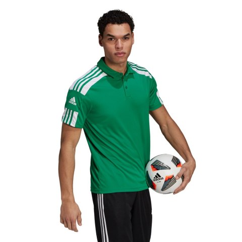 Koszulka męska adidas Squadra 21 Polo zielona GP6430 Adidas teamwear Koszulka męska adidas Squadra 21 Polo zielona GP6430 Adidas teamwear