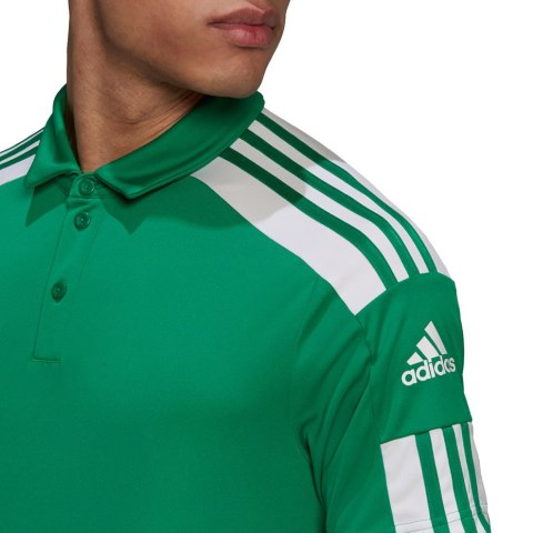 Koszulka męska adidas Squadra 21 Polo zielona GP6430 Adidas teamwear Koszulka męska adidas Squadra 21 Polo zielona GP6430 Adidas teamwear