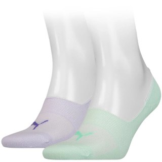 Skarpety Puma Footie 2 pary miętowe, fioletowe 906245 41 Puma