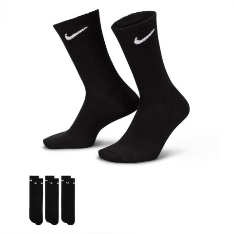 Skarpety Nike Sportswear Everyday Essential Lightweight 3Pack SX7676-010 czarny 42-46 Nike Skarpety Nike Sportswear Everyday Essential Lightweight 3Pack SX7676-010 czarny 42-46 Nike
