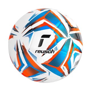 Piłka nożna Reusch Attrakt Silver biało-niebiesko-pomarańczowa 5554004 1619 Reusch