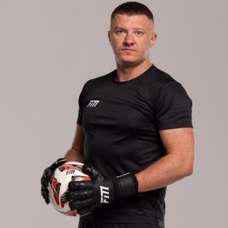 Rękawice FM Invictus X BLACK S953305 czarny 8 Football Masters