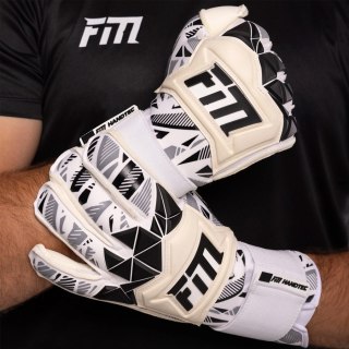 Rękawice FM Invictus X PRO WHITE BLACK S974877 biały 9 Football Masters