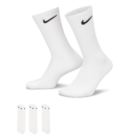 Skarpety Nike Everyday Essential Lightweight 3Pack SX7676-100 biały 38-42 Nike Skarpety Nike Everyday Essential Lightweight 3Pack SX7676-100 biały 38-42 Nike