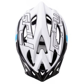 Kask rowerowy Meteor Gruver M 55-58 cm biało-czarno-niebieski 24748 Meteor
