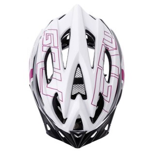Kask rowerowy Meteor Gruver M 55-58 cm biało-szaro-czarno-fioletowy 24754 Meteor