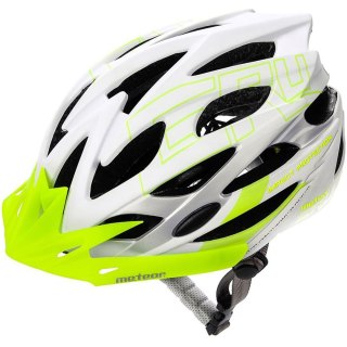 Kask rowerowy Meteor Gruver M 55-58 cm biało-zielony 24801 Meteor