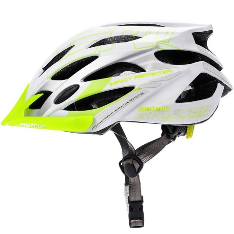 Kask rowerowy Meteor Gruver M 55-58 cm biało-zielony 24801 Meteor