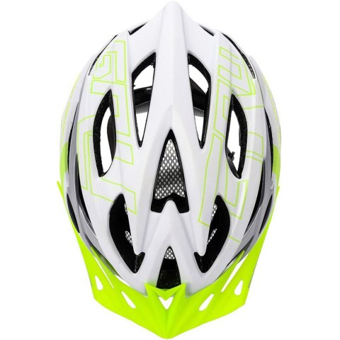 Kask rowerowy Meteor Gruver M 55-58 cm biało-zielony 24801 Meteor