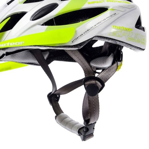 Kask rowerowy Meteor Gruver M 55-58 cm biało-zielony 24801 Meteor