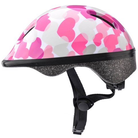Kask rowerowy Meteor KS06 Hearts pink roz XS 44-48cm 24818 Meteor Kask rowerowy Meteor KS06 Hearts pink roz XS 44-48cm 24818 Meteor