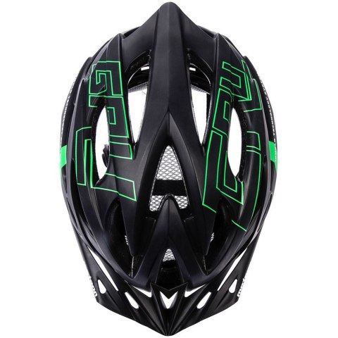 Kask rowerowy Meteor Gruver M 55-58 cm czarno-zielony 24745 Meteor Kask rowerowy Meteor Gruver M 55-58 cm czarno-zielony 24745 Meteor