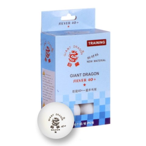 Piłeczki do ping ponga SMJ Silver Star 6 szt biała 8331 Smj Piłeczki do ping ponga SMJ Silver Star 6 szt biała 8331 Smj