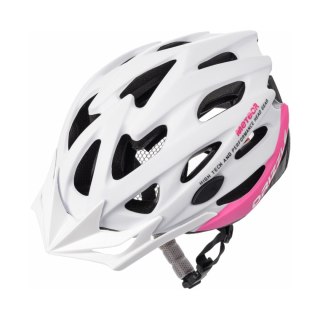 Kask rowerowy Meteor MV29 Drizzle L 58-61 cm biało-różowy 16918 Meteor